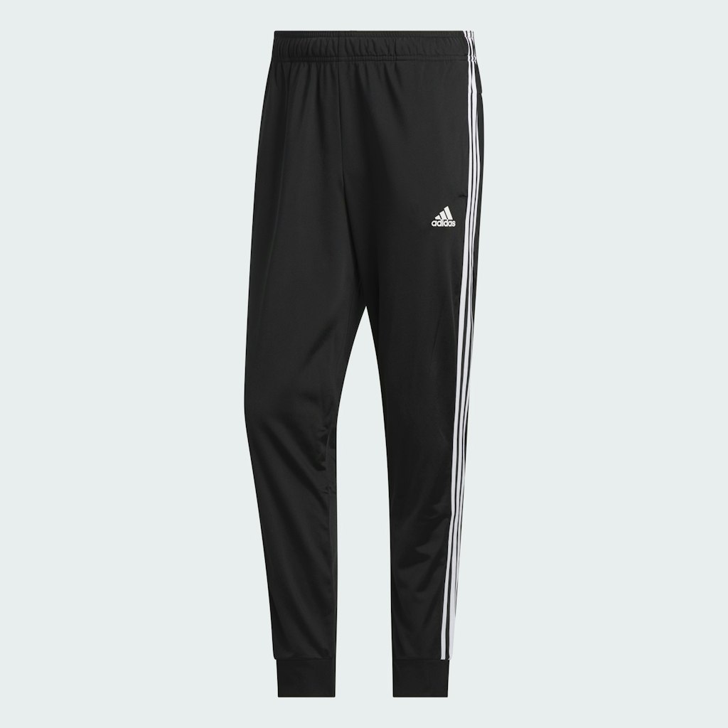 adidas Men's Essentials Warm-Up Tapered 3-Stripes Track Pants: $12