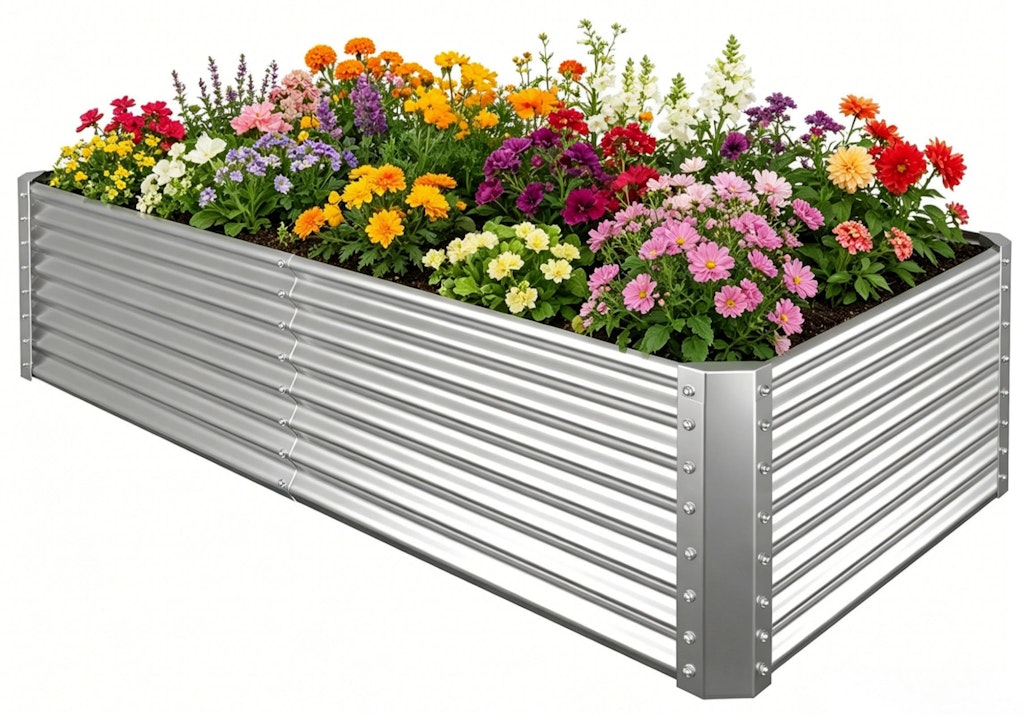 6x3x2-Foot Galvanized Raised Garden Bed: $59.97 6x3x2-Foot Galvanized Raised Garden Bed: $59.97