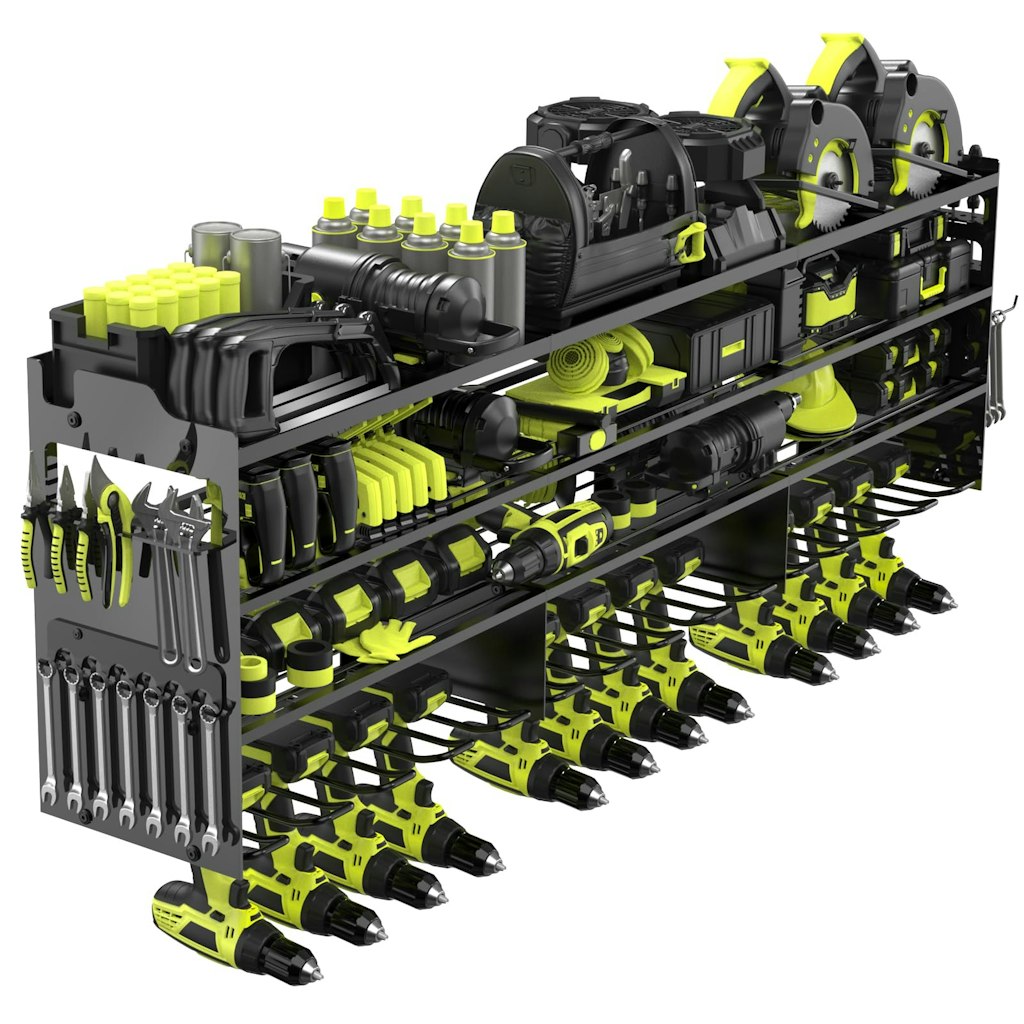 4-Layer Wall-Mount Power Tool Organizer: $34.99