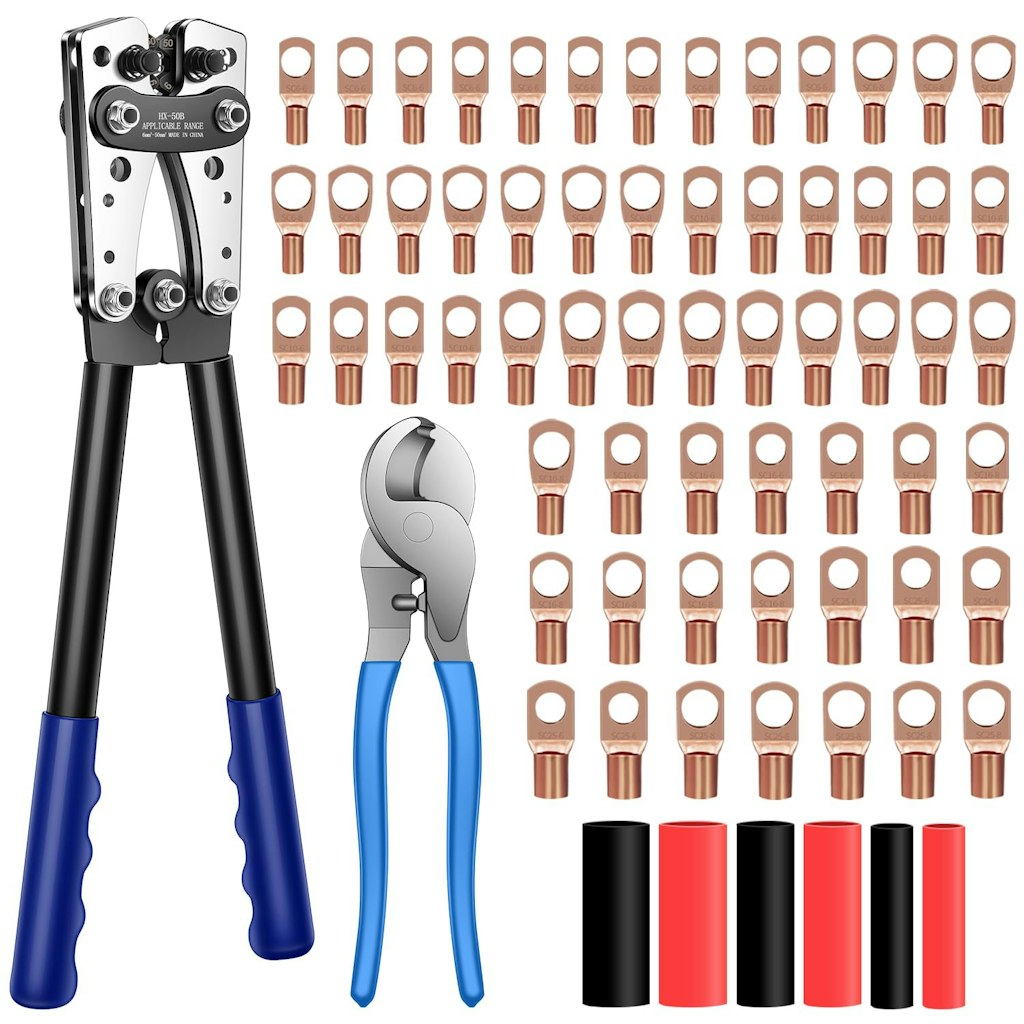 Battery Cable Lug Crimping Tool Kit: $15.49