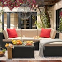 Lacoo 5-Piece Patio Sectional Set with Table for $190 + free shipping