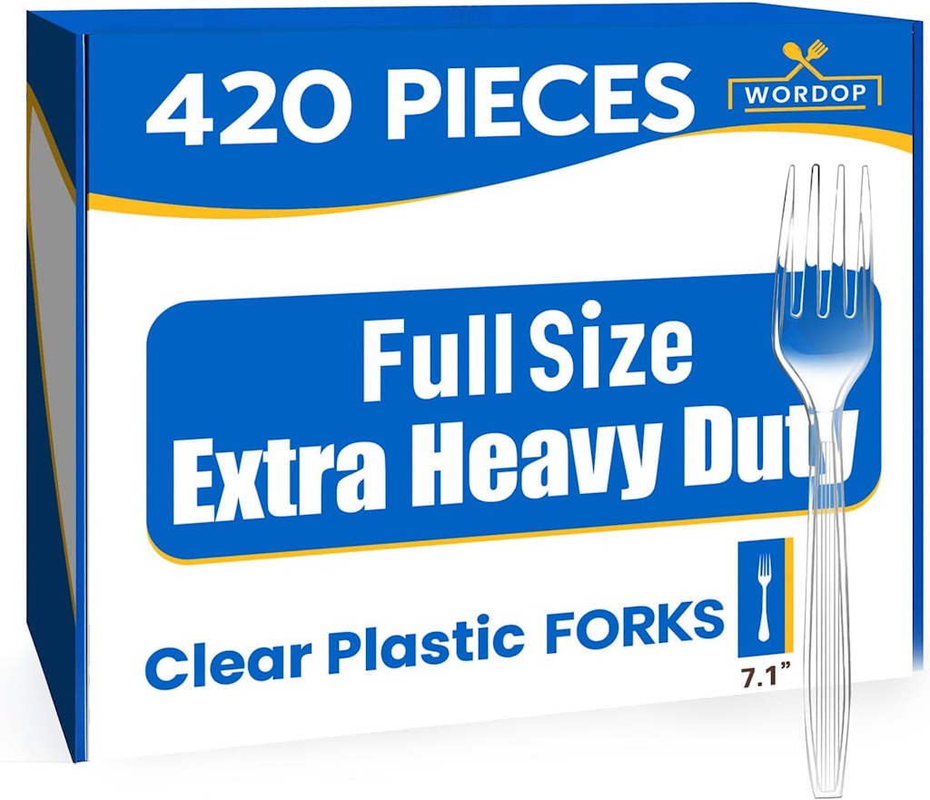 Extra Heavy Duty Plastic Silverware Set 420-Piece: $15.59 Extra Heavy Duty Plastic Silverware Set 420-Piece: $15.59