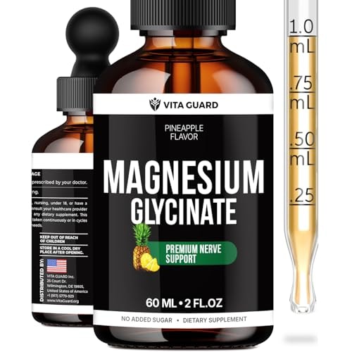 Magnesium Glycinate 500mg Liquid Drops 60 mL: $8.95