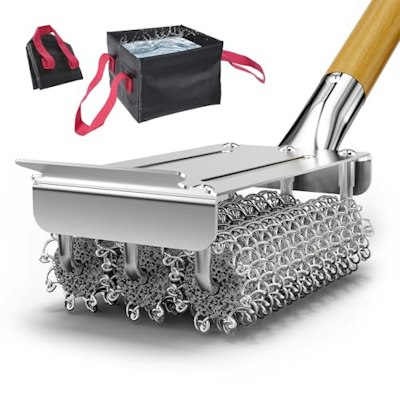 House Again Grill Brush & Collapsible Water Bucket for $15 + free shipping w/ Prime