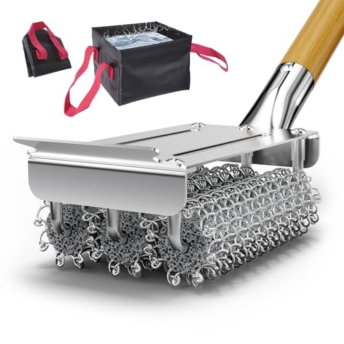 House Again Grill Brush Bristle Free + Collapsible Water Bucket: $14.99