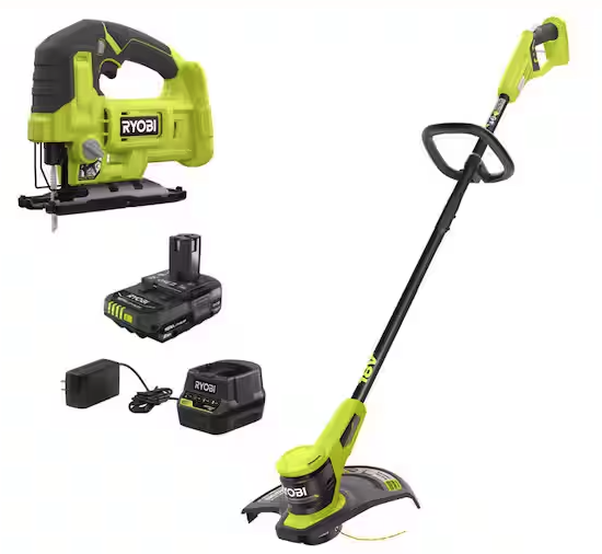 Ryobi ONE+ String Trimmer and Jig Saw Bundle: $99