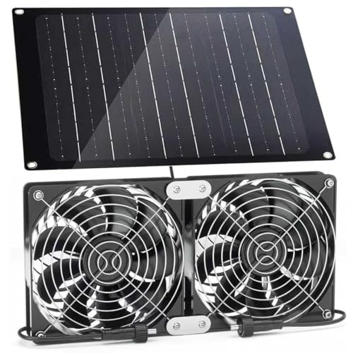 ABitmax 30W Solar Powered Fan Kit: $25.99