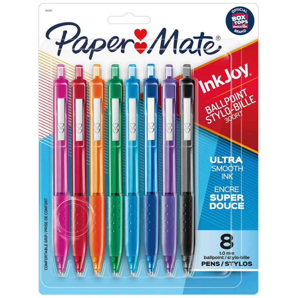 Paper Mate InkJoy Retractable Ballpoint Pen 8-Pack: $3.87