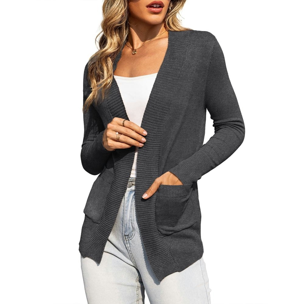 a.Jesdani Women's Knit Cardigan with Pockets S: $19.89