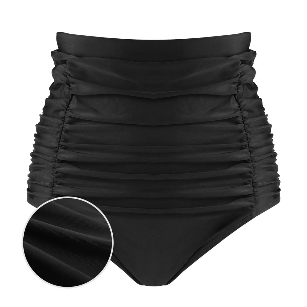 Relleciga Women's High Waisted Ruched Bikini Bottom Small: $8.39 Relleciga Women's High Waisted Ruched Bikini Bottom Small: $8.39