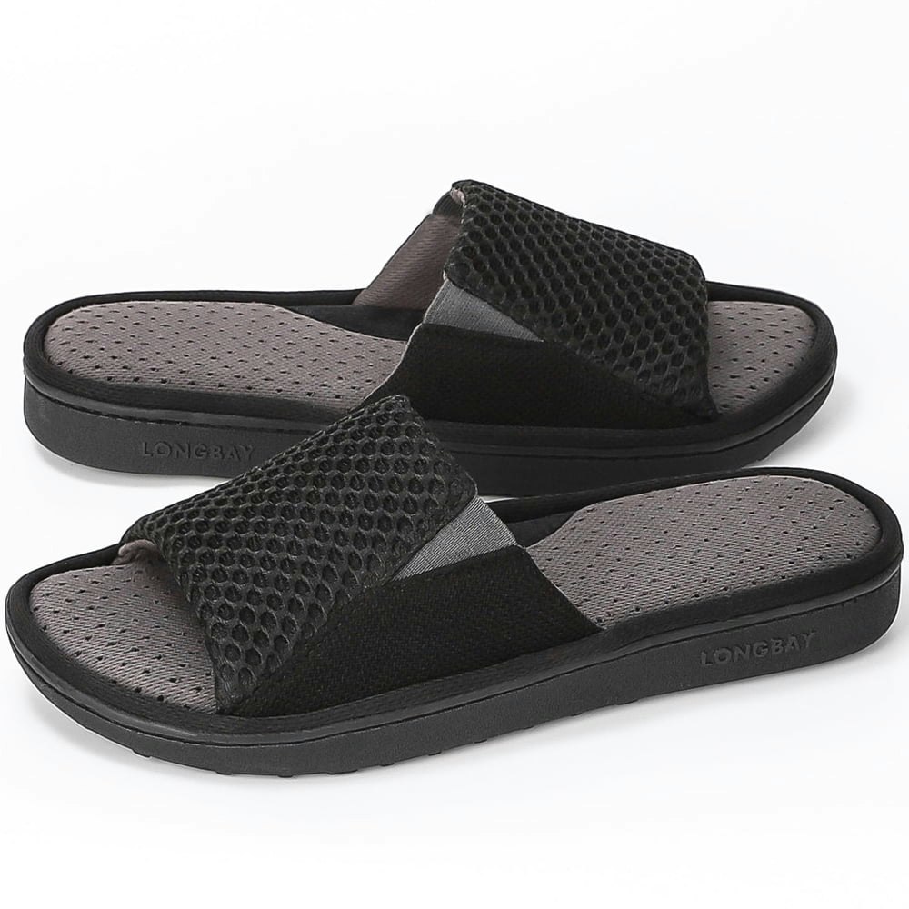 LongBay Men's Memory Foam Slide Slippers: $15.99 LongBay Men's Memory Foam Slide Slippers: $15.99
