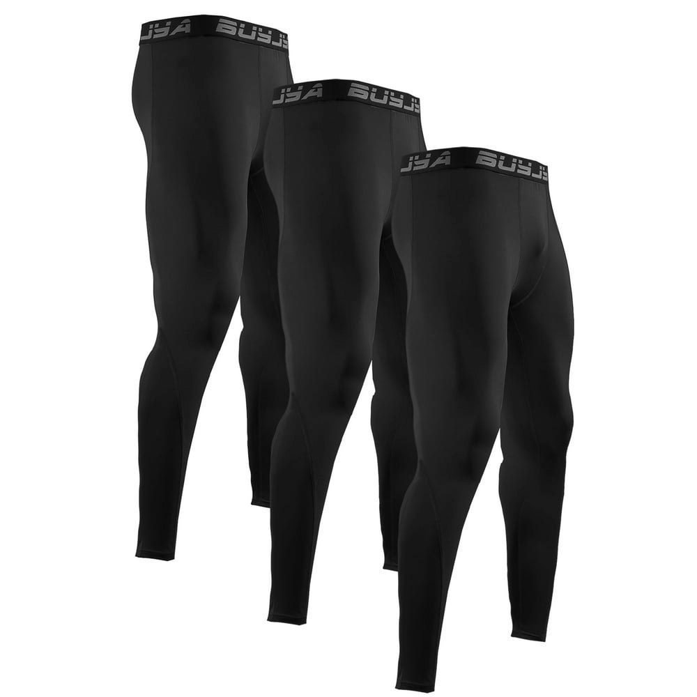 Buyjya Men's Athletic Gym Tights 3-Pack: $22.99 Buyjya Men's Athletic Gym Tights 3-Pack: $22.99