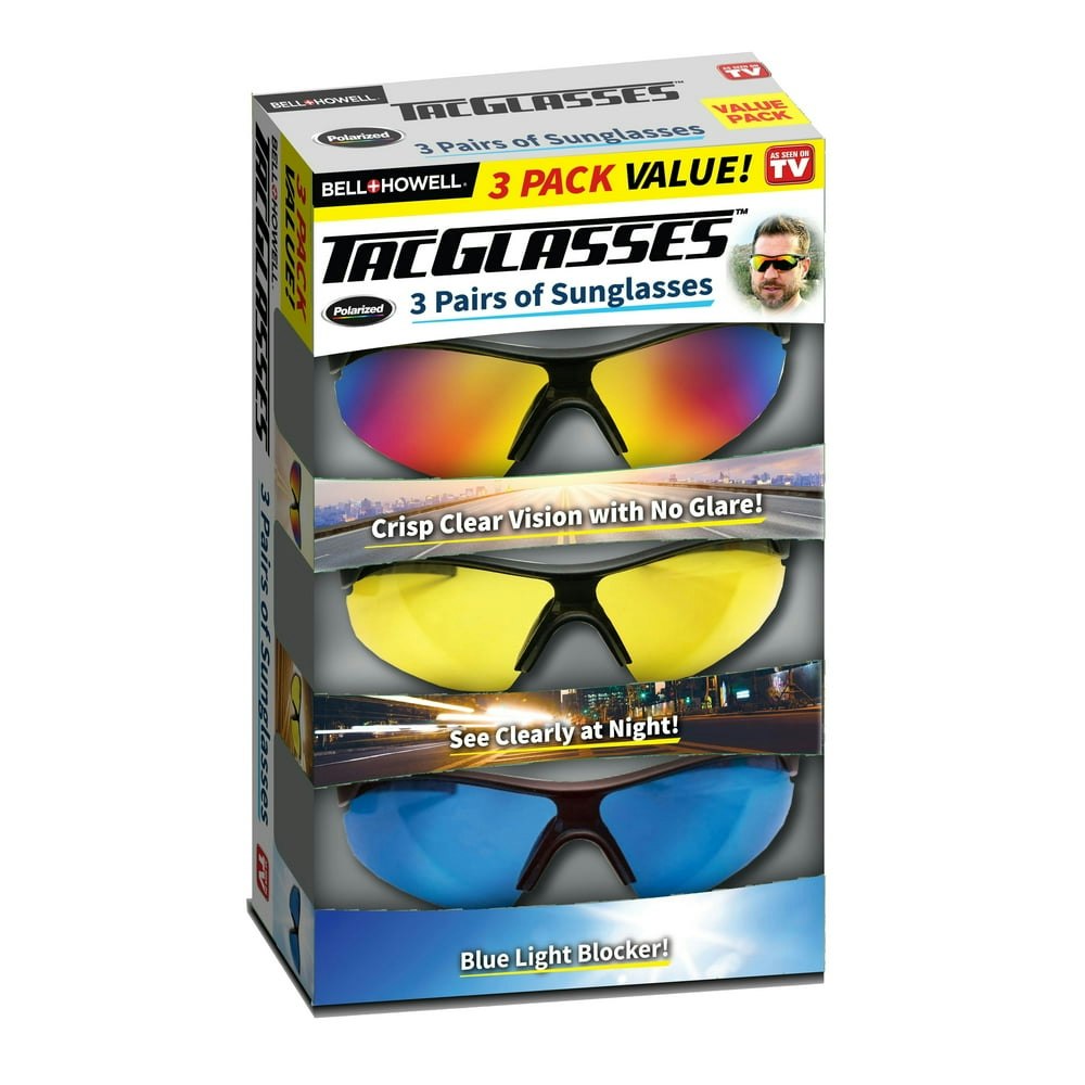 TacGlasses Polarized Day Night Sunglasses 3-Piece Set: $19.96 TacGlasses Polarized Day Night Sunglasses 3-Piece Set: $19.96
