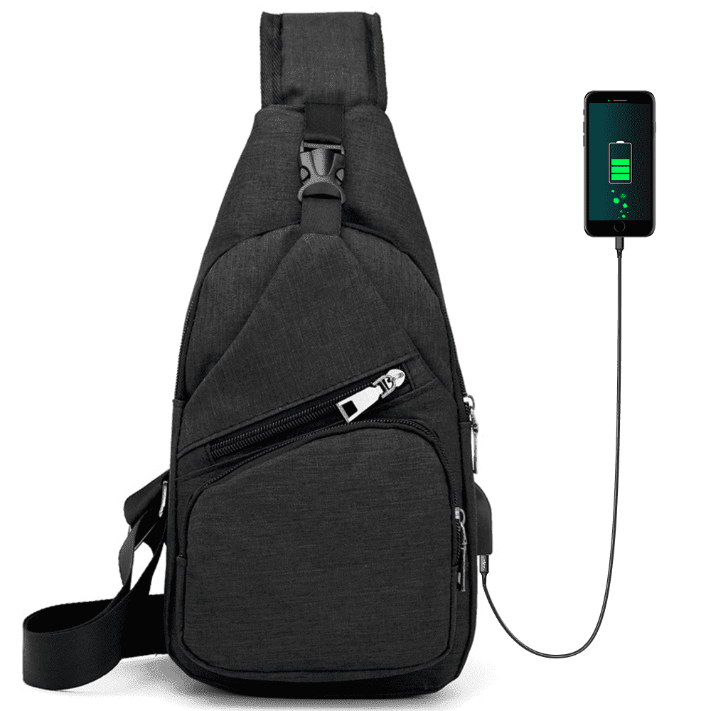 Suptree Shoulder Crossbody Sling Bag with USB Charging Port: $12.79 Suptree Shoulder Crossbody Sling Bag with USB Charging Port: $12.79