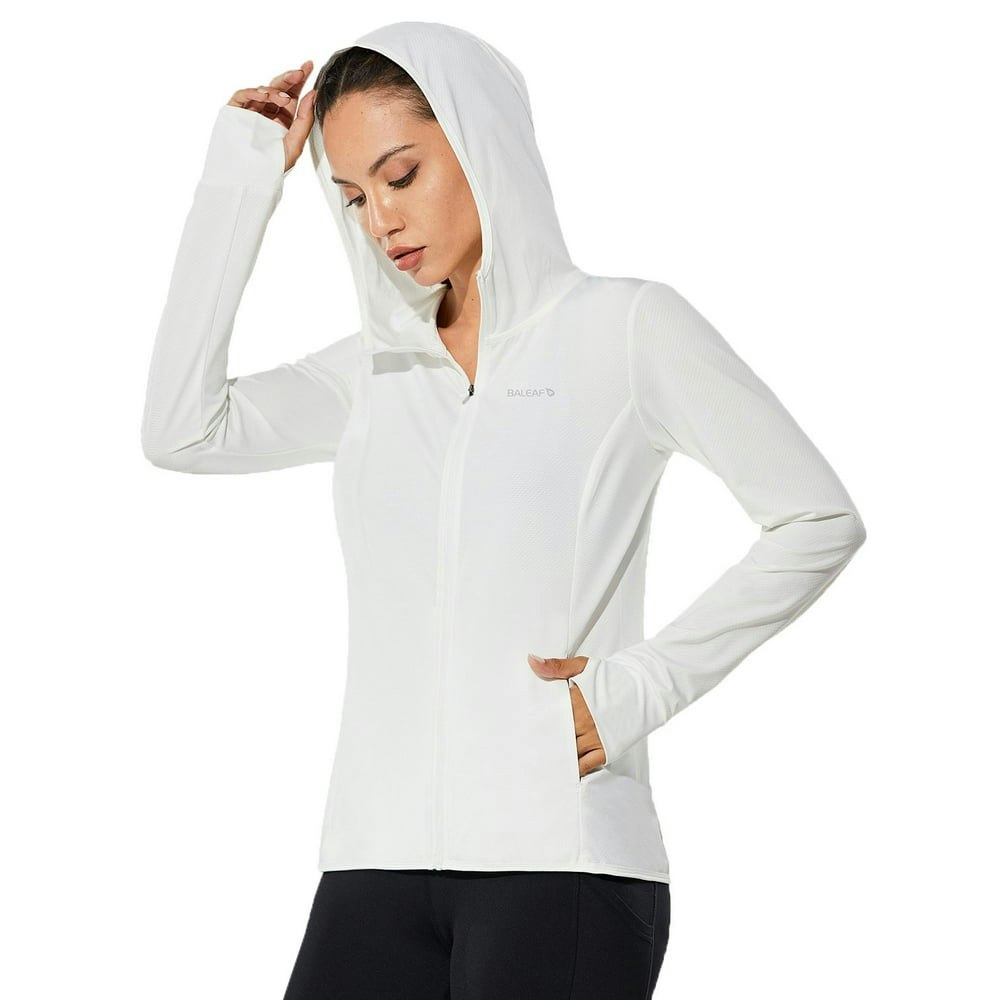 Baleaf Women's UPF 50+ Sun Protection Zip-Up Hoodie Jacket Size S: $26.99
