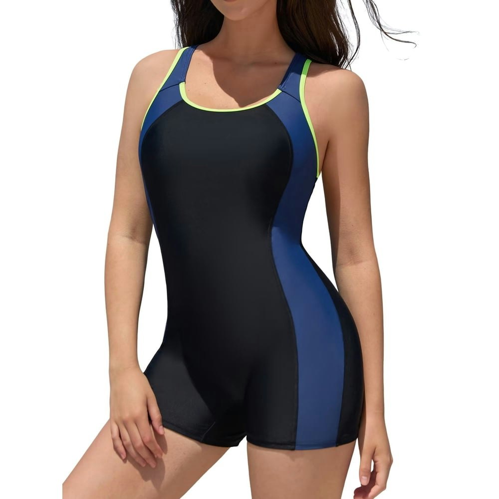 Charmo Women's Tummy Control One-Piece Boyleg Swimsuit: $17.81 Charmo Women's Tummy Control One-Piece Boyleg Swimsuit: $17.81