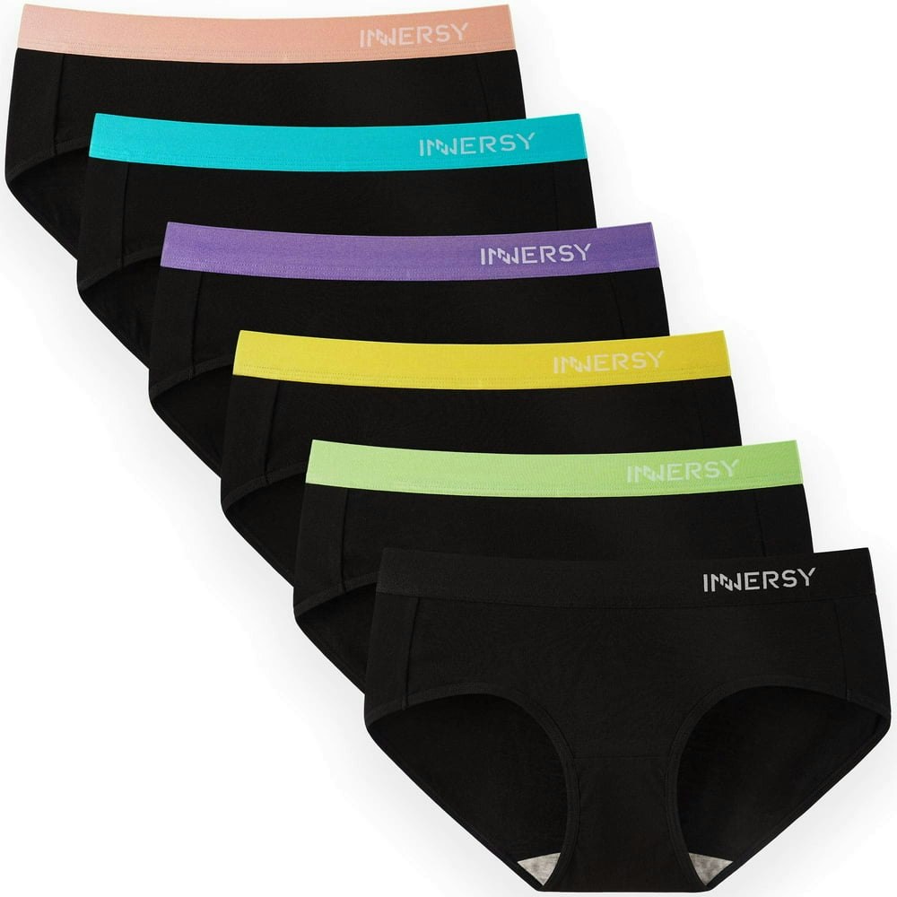 INNERSY Women's Cotton Hipster Panties 6-Pack: $19.54 INNERSY Women's Cotton Hipster Panties 6-Pack: $19.54