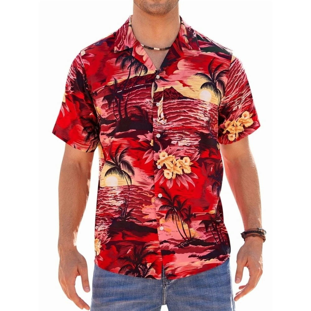 Sogami Men's Short Sleeve Hawaiian Beach Shirt: $16.59 Sogami Men's Short Sleeve Hawaiian Beach Shirt: $16.59
