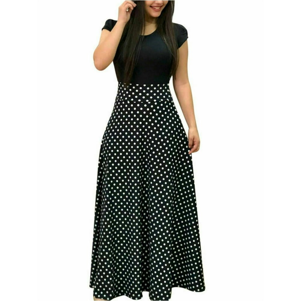 Women's Boho Floral Maxi Sundress: $15.98
