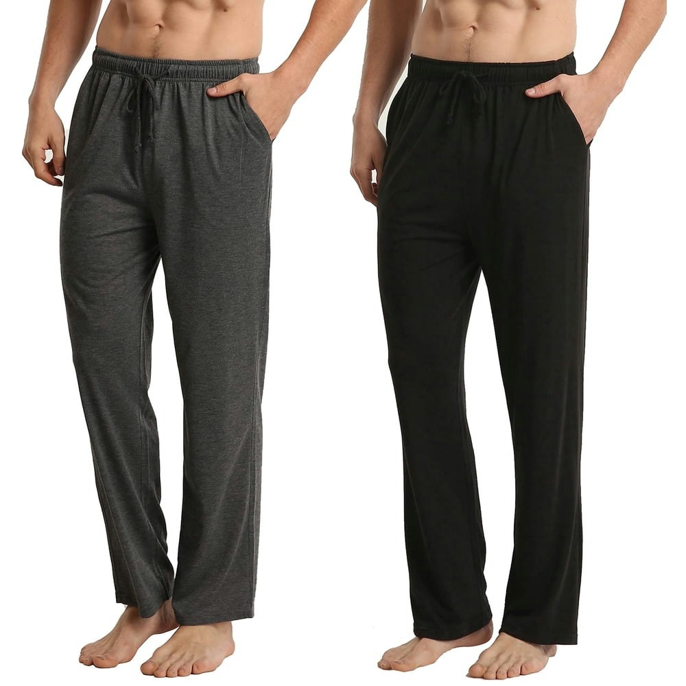Lanbaosi Men's Pajama Pants 2-Pack Size Large: $18.99