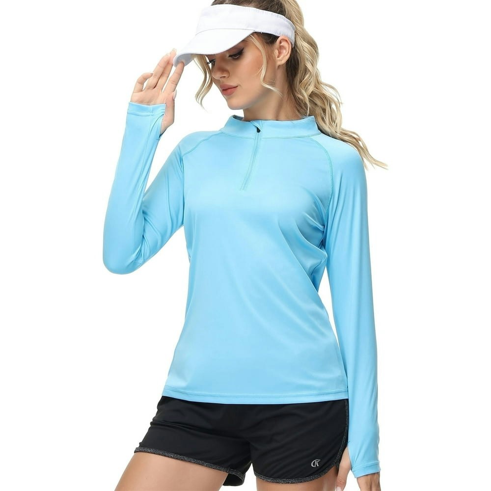 QPNGRP Women's UPF 50+ Long Sleeve Sun Shirt: $16.49