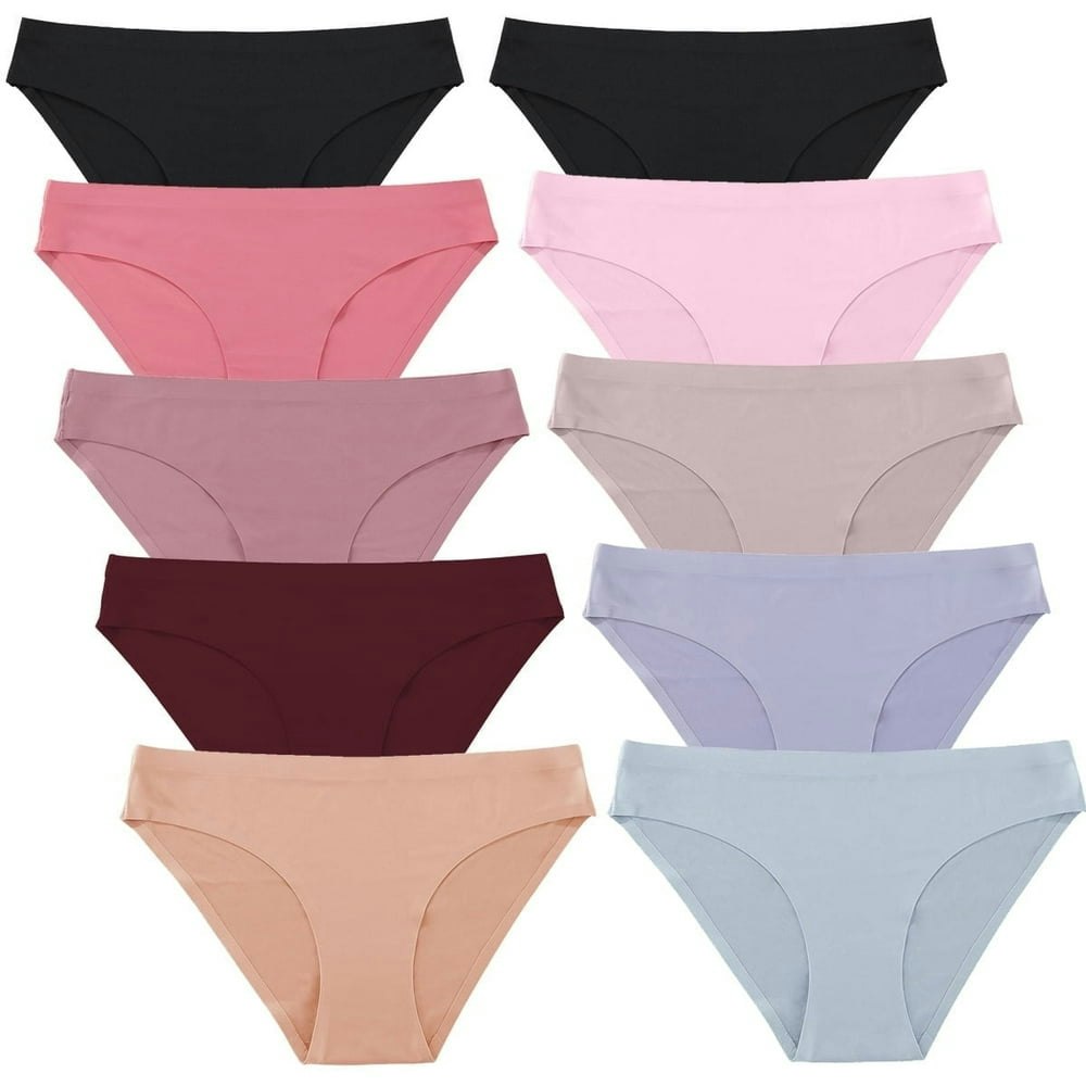 Finetoo Seamless No-Show Bikini Underwear 10-Pack: $18.99 Finetoo Seamless No-Show Bikini Underwear 10-Pack: $18.99