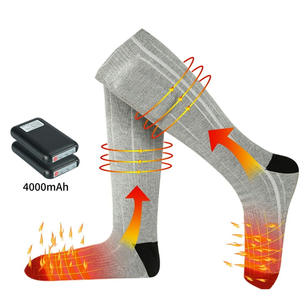 Ltrototea Heated Socks 4,000mAh Rechargeable Battery Foot Warmers: $21.69