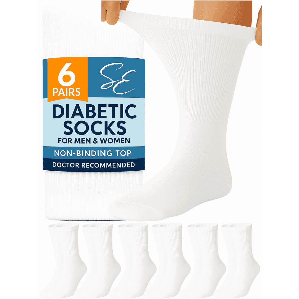 Special Essentials Diabetic Crew Socks 6-Pair Pack: $18.95 Special Essentials Diabetic Crew Socks 6-Pair Pack: $18.95