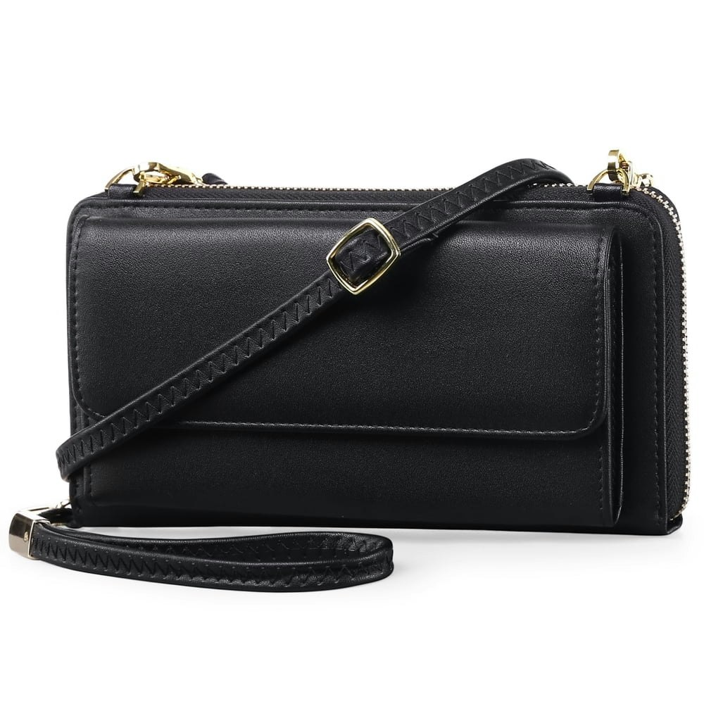 Falan Mule RFID Leather Wallet Wristlet Crossbody Bag for Women with 2 Straps: $17.61 Falan Mule RFID Leather Wallet Wristlet Crossbody Bag for Women with 2 Straps: $17.61