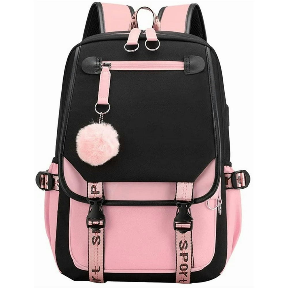Sanmadrola 21L Girls School Backpack with USB Charge Port: $20.99