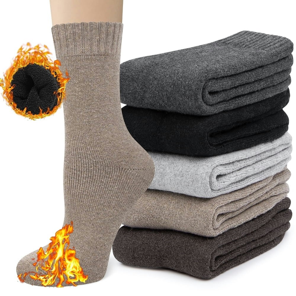 Loritta Women's Wool Winter Socks 5-Pair Pack: $12.59 Loritta Women's Wool Winter Socks 5-Pair Pack: $12.59