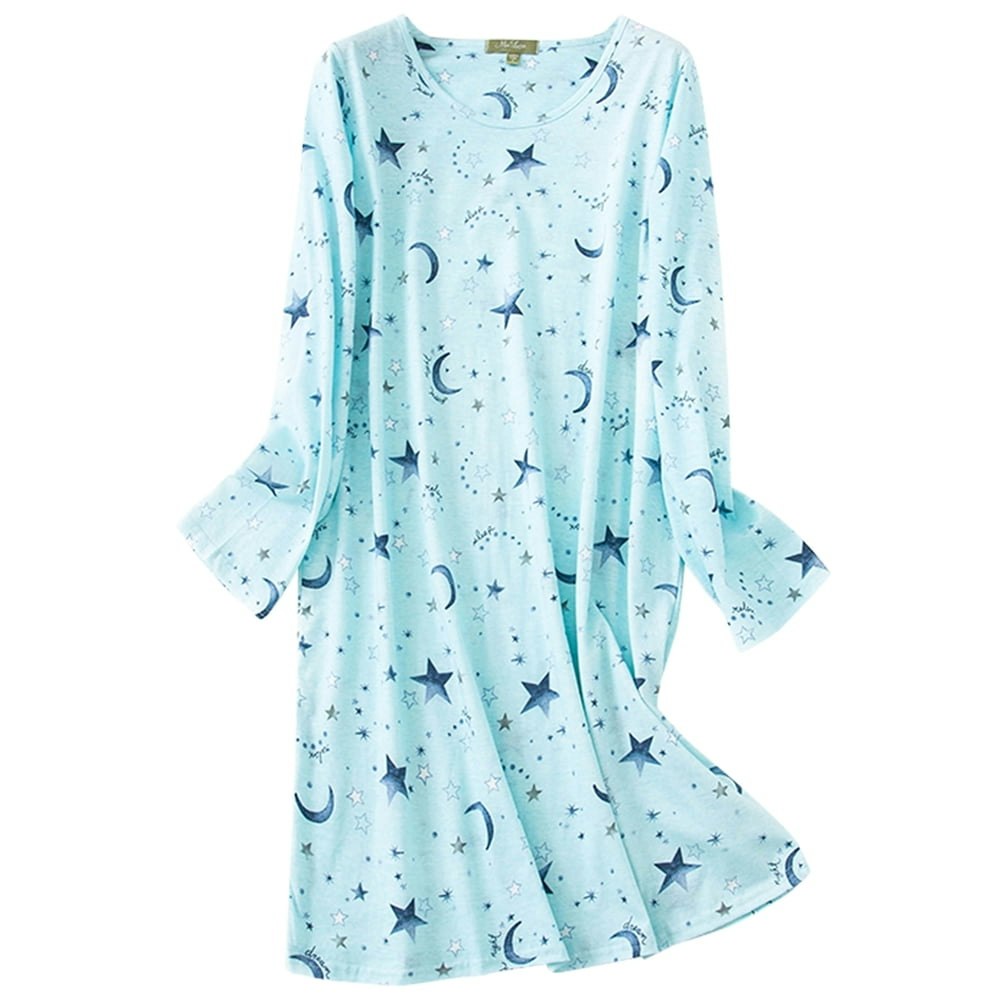 American Trends Women's Cotton Long Sleeve Nightgown: $14.89
