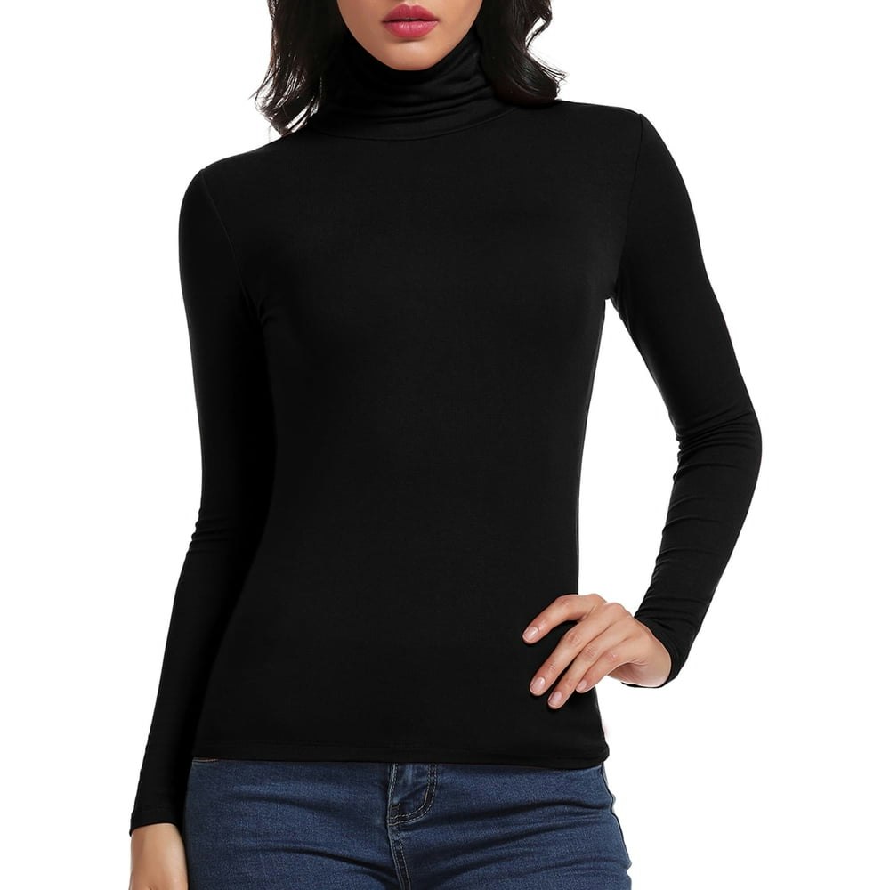 Fitvalen Women's Long Sleeve Turtleneck Top: $14.09