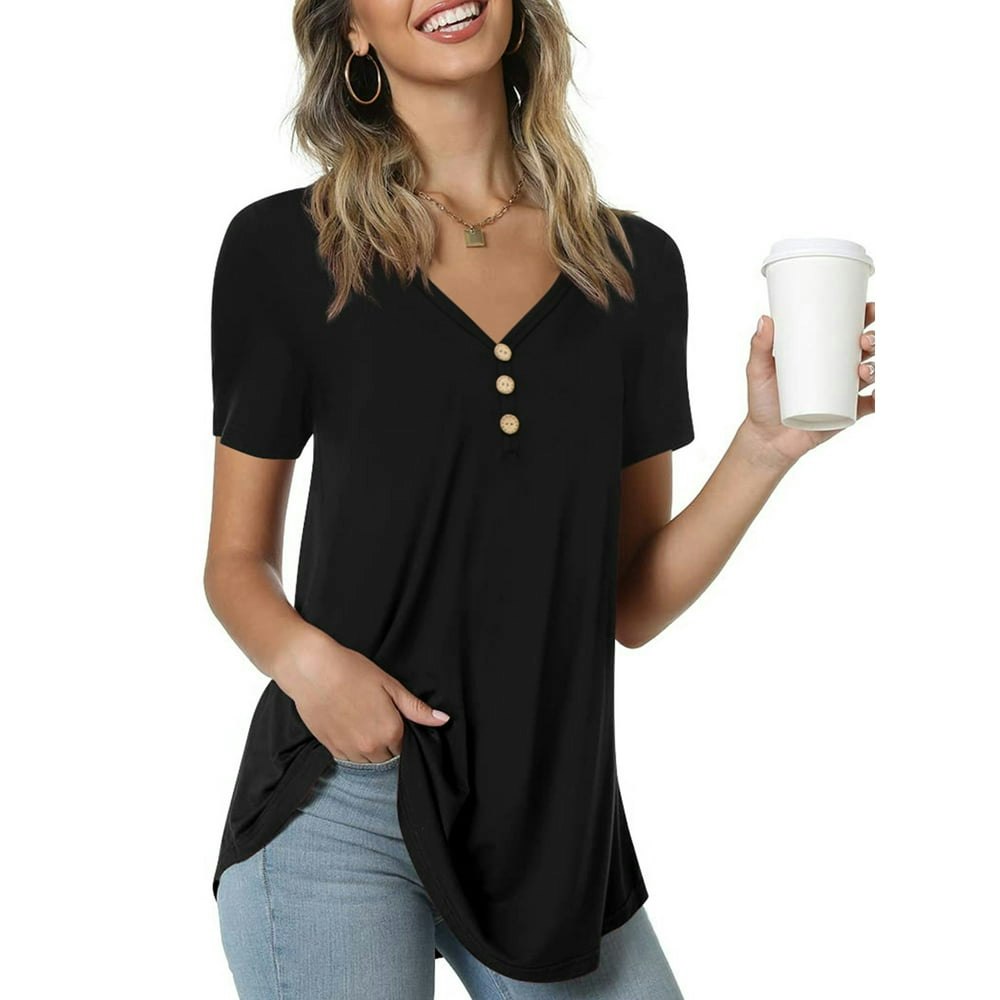 Anygrew Women's Short Sleeve Tunic Top: $9.98