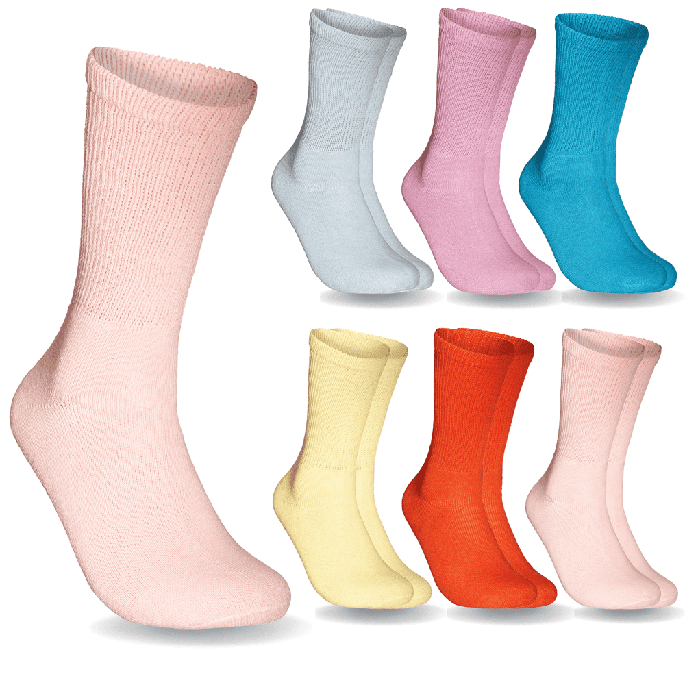 Special Essentials Women's Non-Binding Diabetic & Circulator Crew Socks 6-Pair Pack: $18.95 Special Essentials Women's Non-Binding Diabetic & Circulator Crew Socks 6-Pair Pack: $18.95