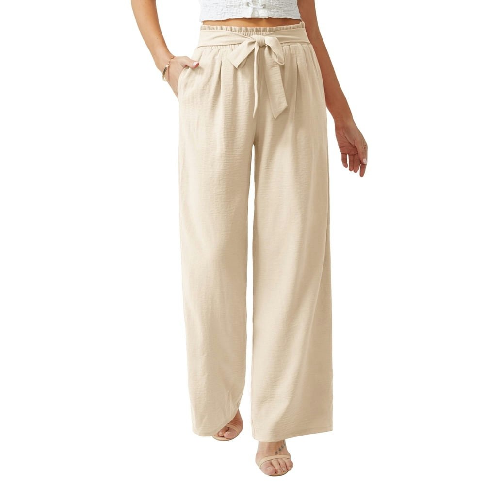 Anygrew Women's High-Waisted Wide-Leg Pants: $13.88 Anygrew Women's High-Waisted Wide-Leg Pants: $13.88