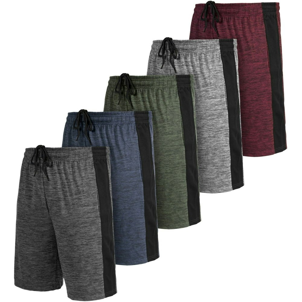 Men's Dry-Fit Active Athletic Shorts 5-Pack: $27.49