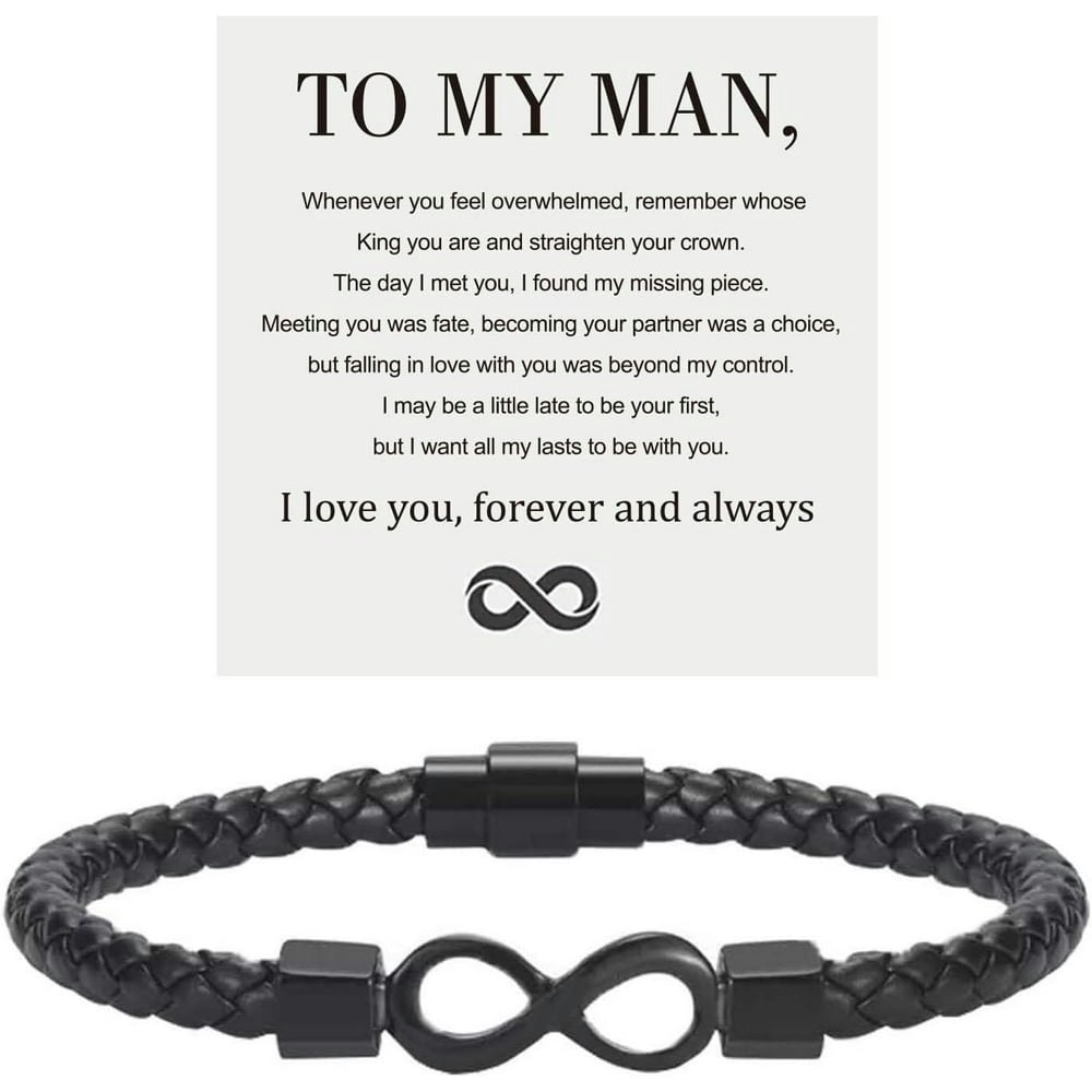 Infinity Leather Bracelet: $12.34 Infinity Leather Bracelet: $12.34