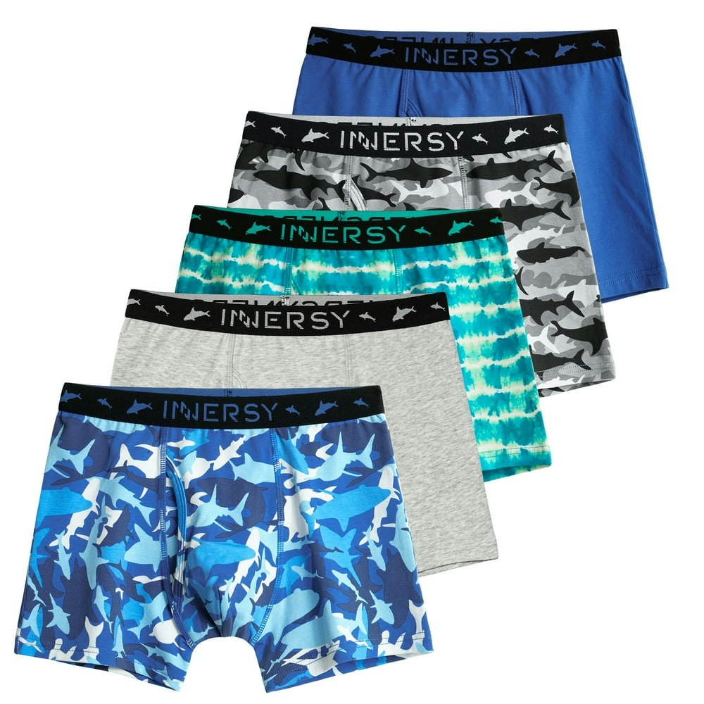 Innersy Boys Cotton Boxer Briefs 5-Pack: $21.24 Innersy Boys Cotton Boxer Briefs 5-Pack: $21.24
