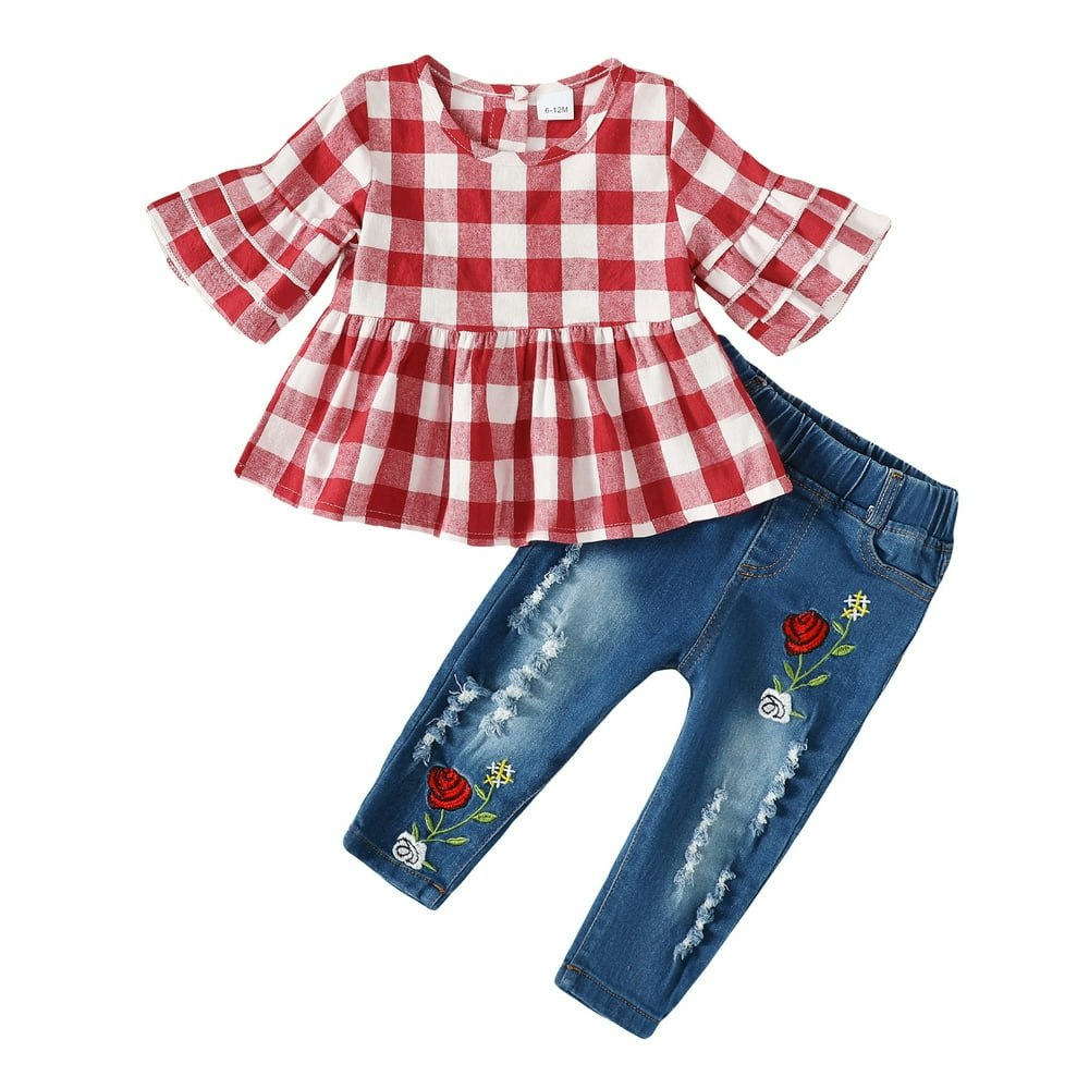 Baby Girls Denim Outfit Set 2-Piece 18-24 Months: $13.49 Baby Girls Denim Outfit Set 2-Piece 18-24 Months: $13.49