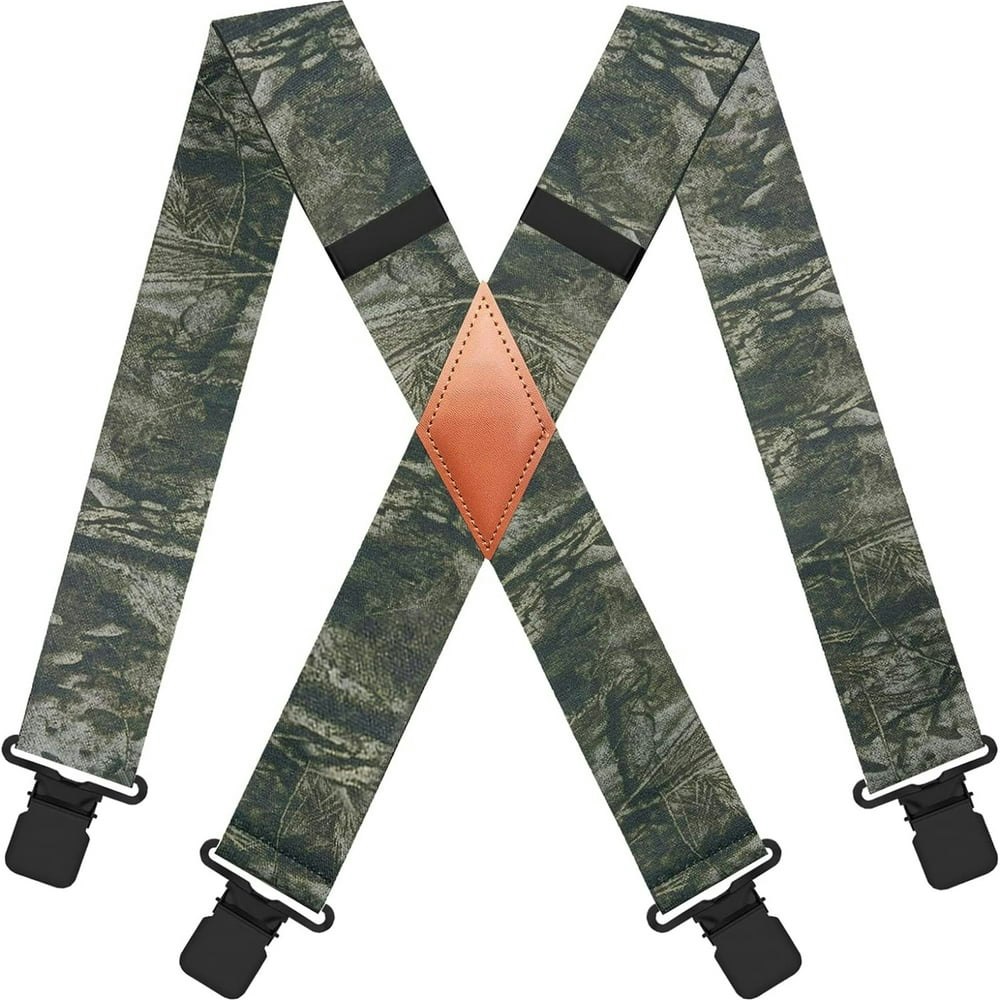 Qcwqmyl Men's Camo Suspenders: $17.09 Qcwqmyl Men's Camo Suspenders: $17.09