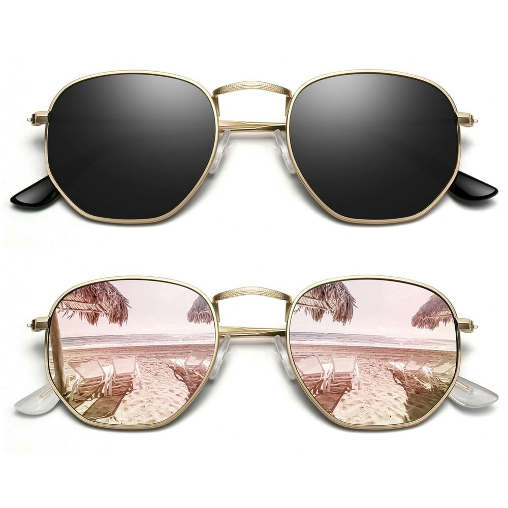 Sunier Hexagon Polarized Fashion Sunglasses 2-Pair: $15.98 Sunier Hexagon Polarized Fashion Sunglasses 2-Pair: $15.98