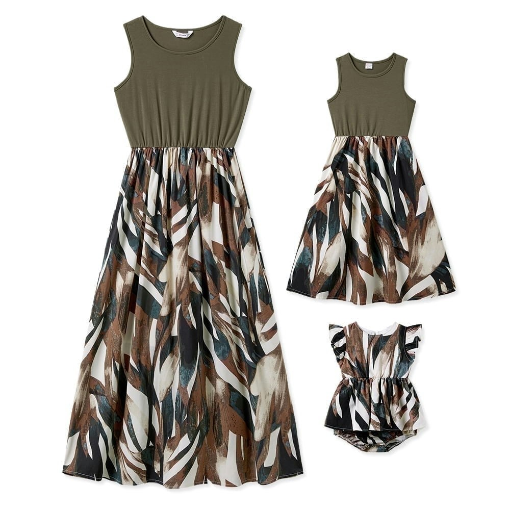 PatPat Mommy and Me Tank Top Floral Dress: $19.98