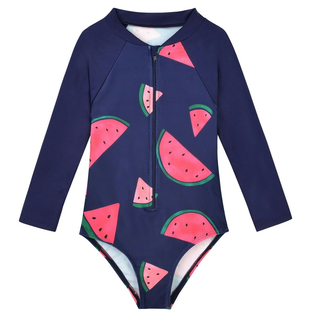Zando Toddler Girls Long Sleeve Rash Guard Swimsuit 2-7 Years: $9.97 Zando Toddler Girls Long Sleeve Rash Guard Swimsuit 2-7 Years: $9.97