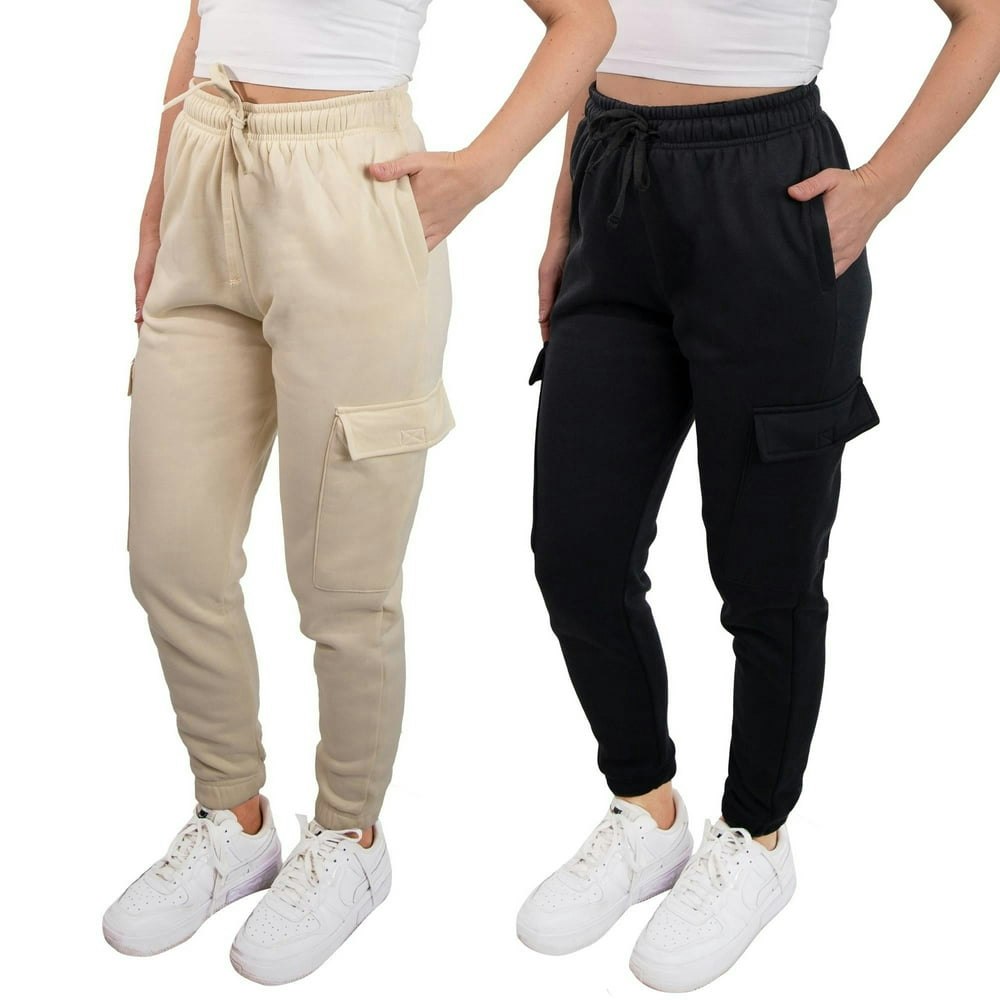 SPXTREME Women's Cargo Jogger Sweatpants 2-Pack: $20.49