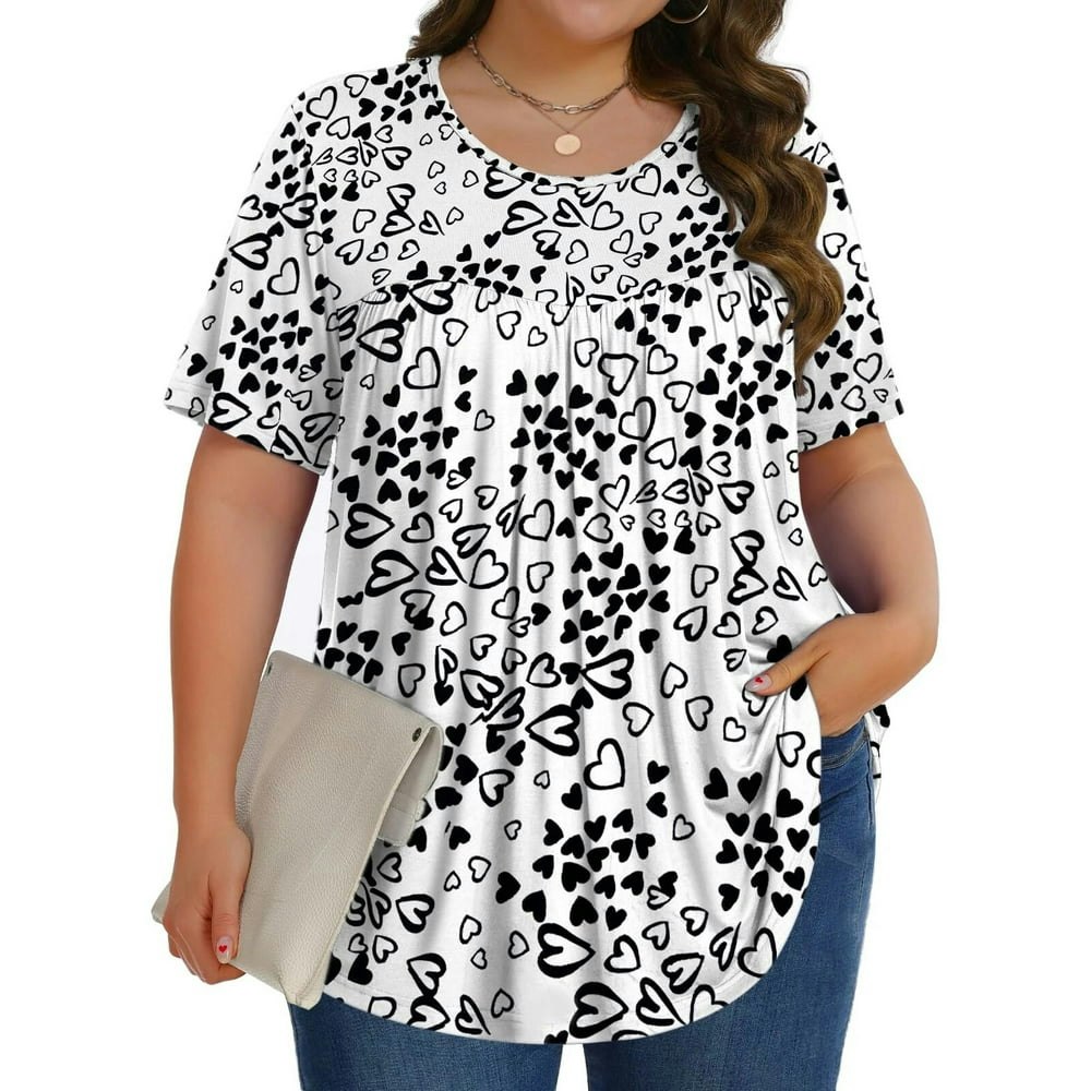 Fantaslook Women's Plus Size Floral Tunic Top: $9.79 Fantaslook Women's Plus Size Floral Tunic Top: $9.79