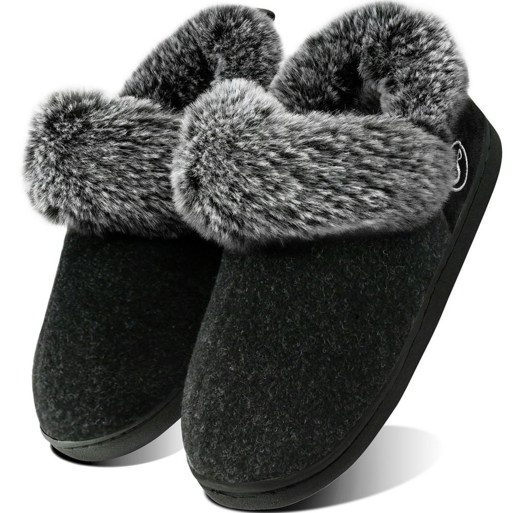 Ecetana Women's Fuzzy Memory Foam Slippers: $12.82 Ecetana Women's Fuzzy Memory Foam Slippers: $12.82