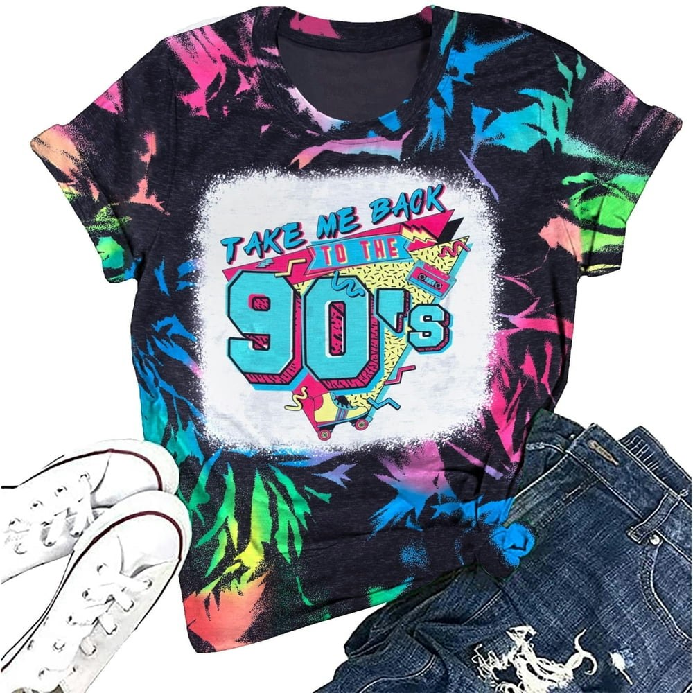 Mousya Women's 90s Vintage Neon Crew Neck T-Shirt: $13.49 Mousya Women's 90s Vintage Neon Crew Neck T-Shirt: $13.49