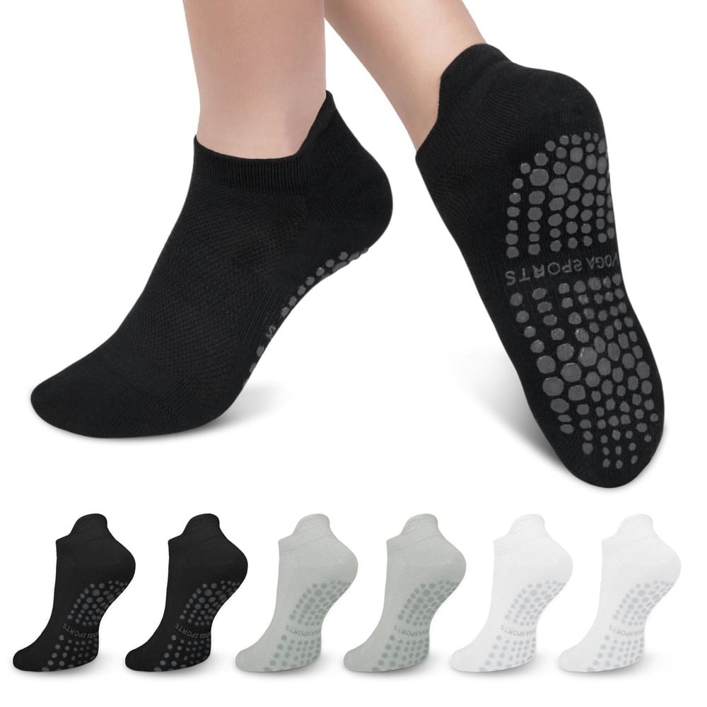 Loritta Non Slip Grip Socks for Women 6-Pair Pack: $9.49 Loritta Non Slip Grip Socks for Women 6-Pair Pack: $9.49
