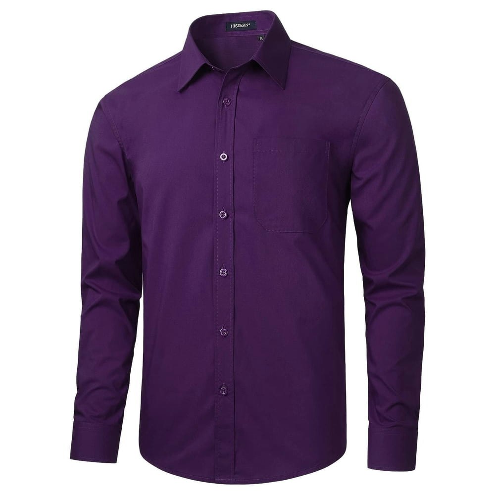 Hisdern Men's Long Sleeve Dress Shirt: $17.99 Hisdern Men's Long Sleeve Dress Shirt: $17.99